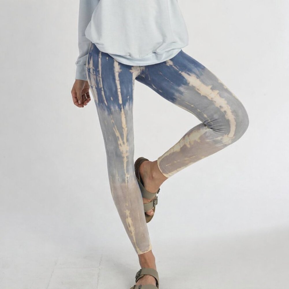 High Waist Bamboo Tie Dye Leggings NWT